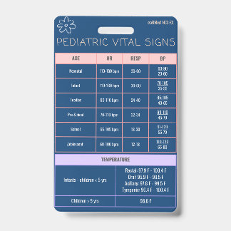 Paediatrics Badge Quick Reference  ID Badge
