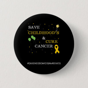 Paediatrics Cancer Awareness Childhood Gifts Cure 6 Cm Round Badge
