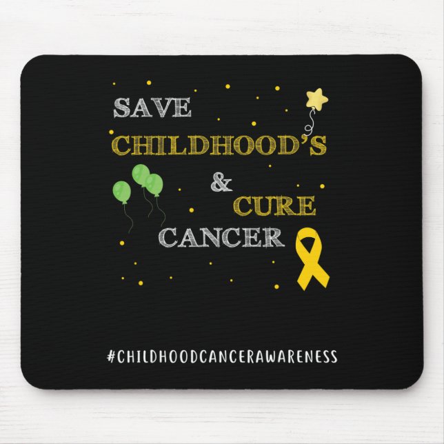 Paediatrics Cancer Awareness Childhood Gifts Cure  Mouse Pad (Front)