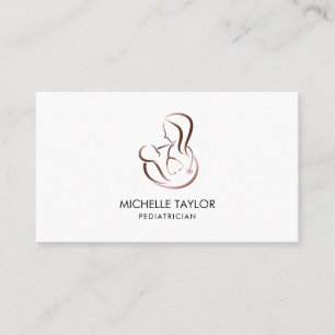 Paediatrics Child Care Stethoscope Nurse Baby Doct Business Card