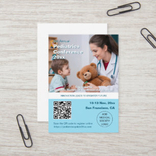 Paediatrics Child Physician Medical Conference Business Card