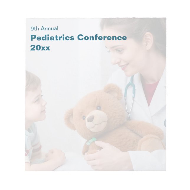 Paediatrics Child Physician Medical Conference Notepad (Front)