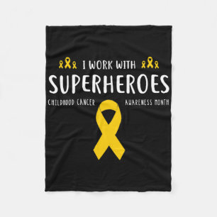 Paediatrics Childhood Cancer Awareness Nurse Gifts Fleece Blanket