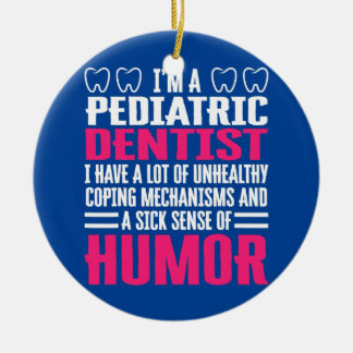 Paediatrics Dentist Apparel Cute Funny Dentists Ceramic Tree Decoration