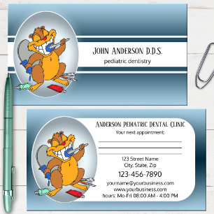 Paediatrics Dentist Appointment Business Card