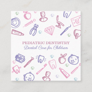 Paediatrics Dentistry Dental Care for Childs Square Business Card