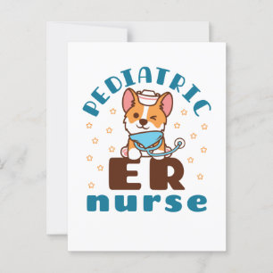Paediatrics ER Nurse Postcard