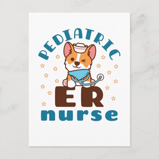 Paediatrics ER Nurse Postcard (Front)