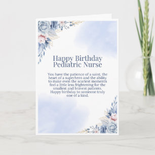 Paediatrics Nurse Birthday Card