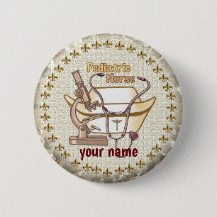 Paediatrics Nurse Collage pin button