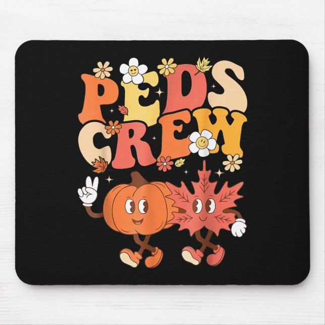 Paediatrics Nurse Crew Thanksgiving Cute Pumpkin P Mouse Pad (Front)