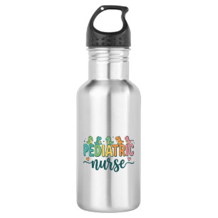 Paediatrics Nurse Dinosaur Vintage Style Shirt Des 532 Ml Water Bottle