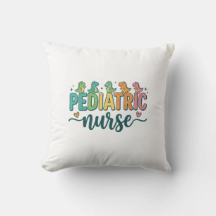Paediatrics Nurse Dinosaur Vintage Style Shirt Des Cushion