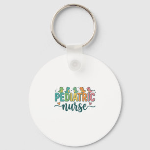 Paediatrics Nurse Dinosaur Vintage Style Shirt Des Key Ring
