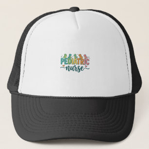 Paediatrics Nurse Dinosaur Vintage Style Shirt Des Trucker Hat