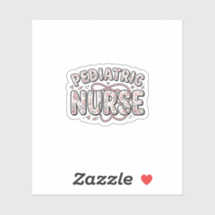 Paediatrics Nurse Floral Vintage Engraving Design_