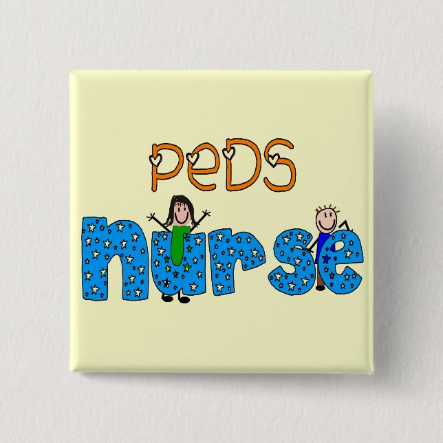 Paediatrics Nurse Gifts 15 Cm Square Badge (Front)