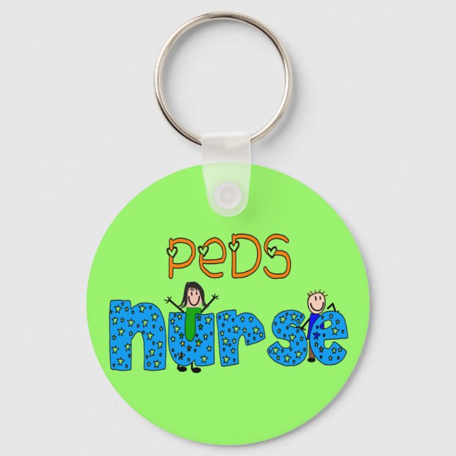 Paediatrics Nurse Gifts Key Ring (Front)