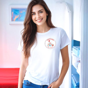 Paediatrics Nurse Gnome Name Monogram Fun T-shirt