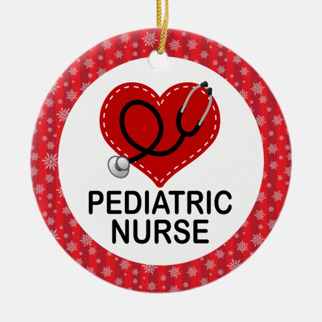 Paediatrics Nurse Job Gift Ornament (Front)
