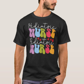 Paediatrics Nurse Leopard Print Nursing School Wom T-Shirt