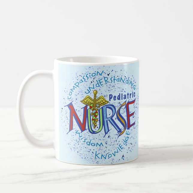 Paediatrics Nurse Motto Coffee Mug (Left)