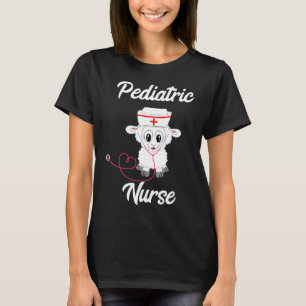 Paediatrics Nurse Sheep PICU Nursing Livestock Cat T-Shirt