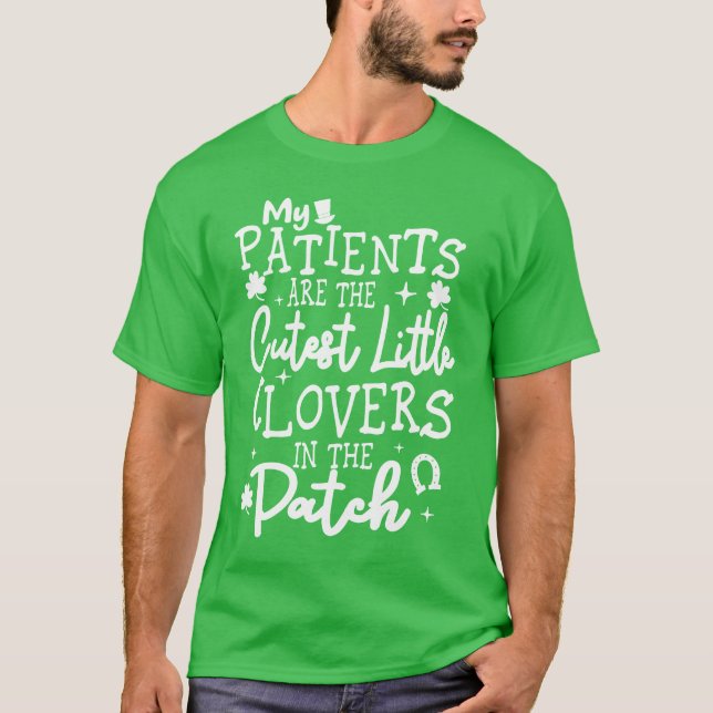 Paediatrics Nurse St Patrick's Day Irish Doctor T-Shirt (Front)