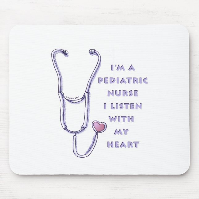 Paediatrics Nurse Stethoscope Mouse Pad (Front)
