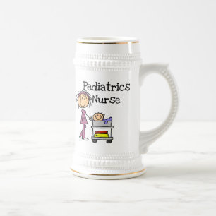 Paediatrics Nurse Tshirts and Gifts Beer Stein