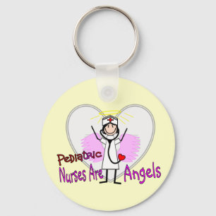 Paediatrics Nurses are Angels Key Ring
