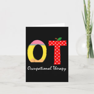 Paediatrics Occupational Therapy Back To School Ot Card