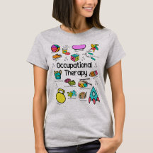 Paediatrics Occupational Therapy Colourful T-Shirt