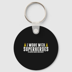 Paediatrics Oncology RN Nurse Oncologist Ribbon Key Ring
