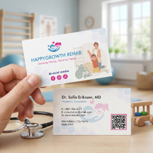 Paediatrics Rehab Business Blue Medical Card