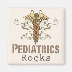 Paediatrics Rock Paediatrician Caduceus Magnet