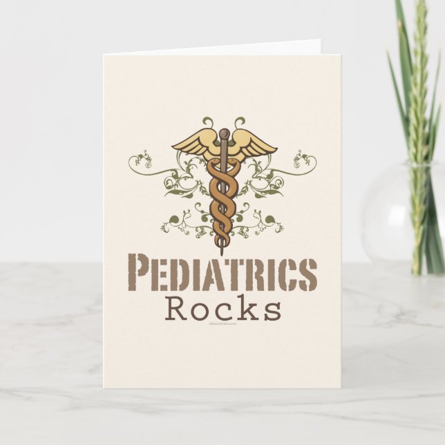 Paediatrics Rock Paediatrician Greeting Card (Front)