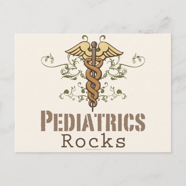 Paediatrics Rock Paediatrician Postcard (Front)