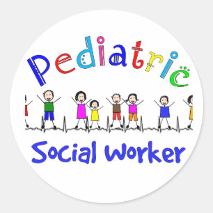Paediatrics Social Worker Gifts Classic Round Sticker