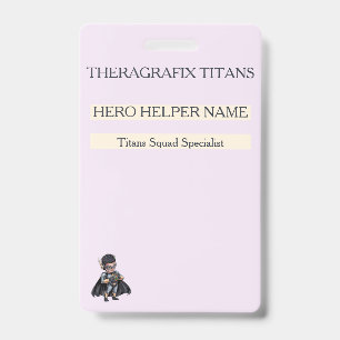 Paediatrics Staff ID Name Badge Retractable Clip