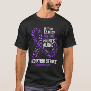 Paediatrics Stroke Awareness Month Butterflies Pur T-Shirt