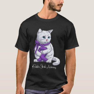 Paediatrics Stroke Awareness Month Purple Ribbon C T-Shirt