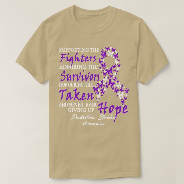 Paediatrics Stroke Awareness Supporting The Fighte T-Shirt (Design Front)