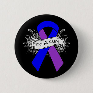 Paediatrics Stroke Find A Cure Ribbon 6 Cm Round Badge