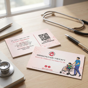 Paediatrics Therapy Business   Light Red Card