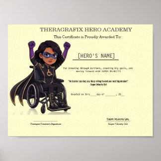 Paediatrics Therapy Speed & Coordination Award Poster