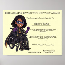 Paediatrics Therapy Superhero Motivation Award