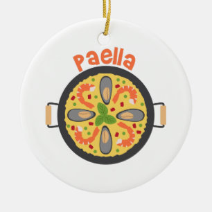 Paella Ceramic Tree Decoration
