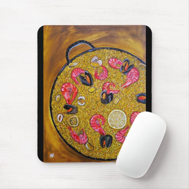 Paella De Marisco Painting by Alfred Fox Mouse Pad (With Mouse)