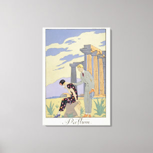 Paestum, 1924 (pochoir print) canvas print